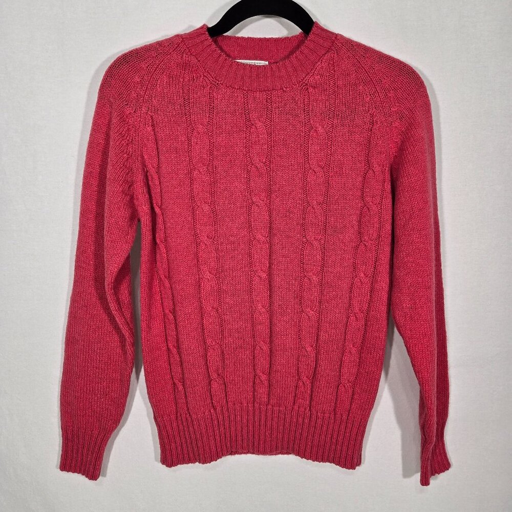 U.S.A. Vintage Y2K Retro Eclectic-Grandpa-Grandma BARBIE PINK Sweater Women Sz S